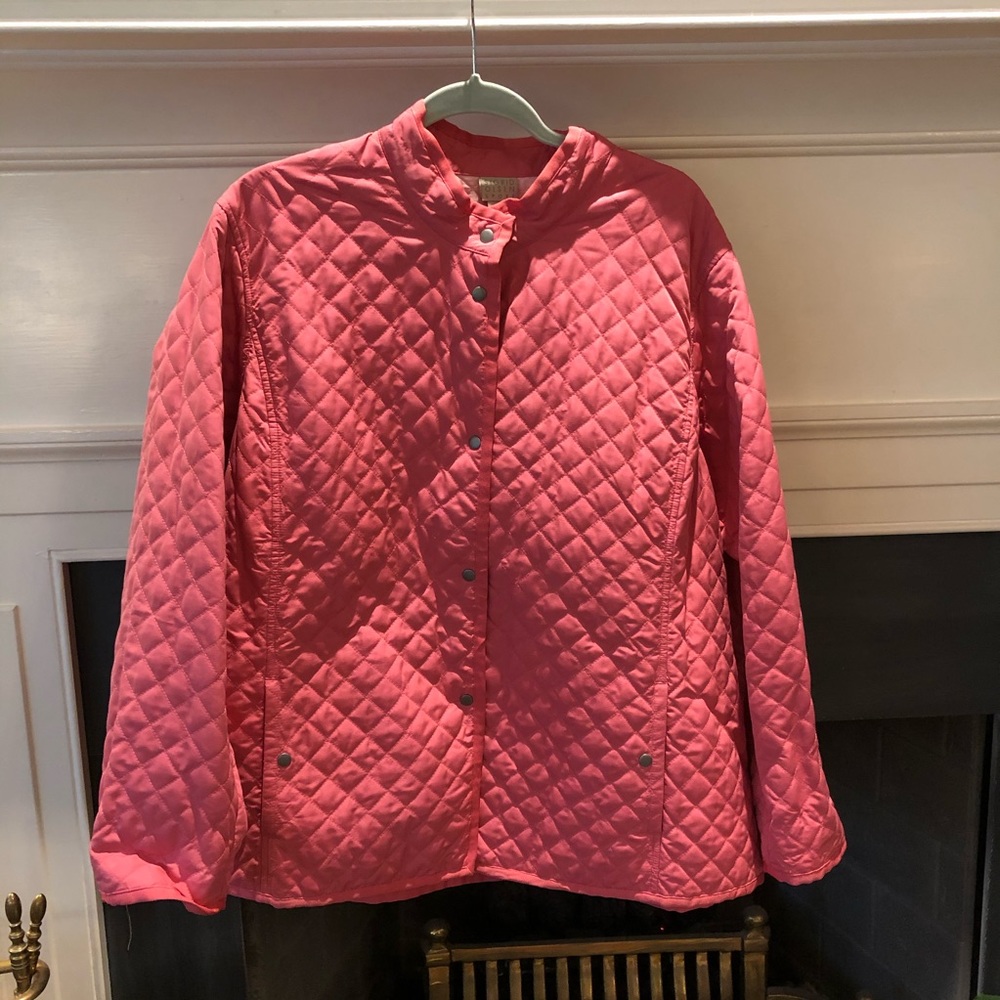 Sigrid Olsen Pink Quilted Jacket